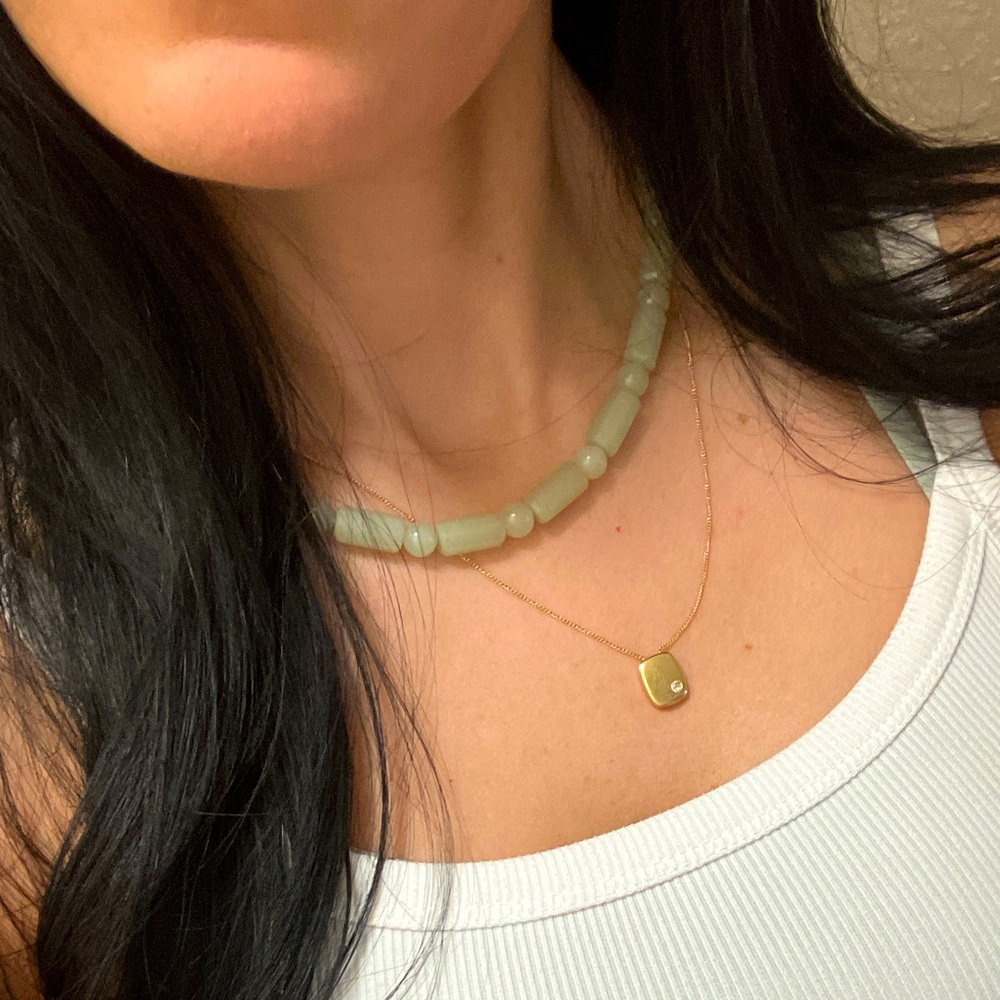 **SOLD** Elegant Jade Green Necklace